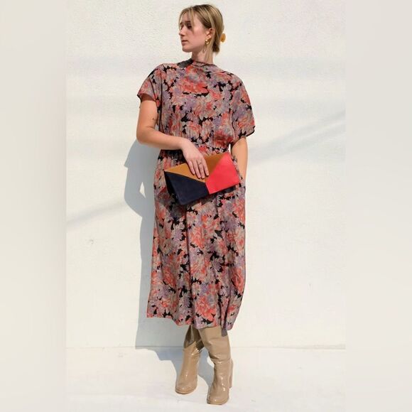 🎉 NWT No. 6 Willa Dress Flame Camellia - Picture 5 of 17